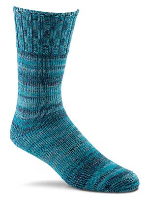 Fox River's American Ragg Wool Crew Socks in turquoise