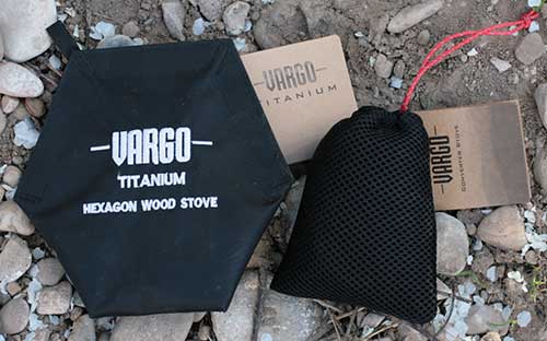 Vargo Converter Stove and Hexagon Wood Stove, packed