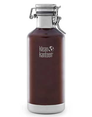 Kleen Kanteen 32oz Insulated Stainless Growler In Amber