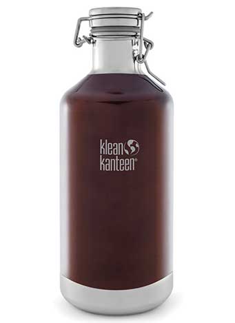 Klean Kanteen 64oz Insulated Stainless Growler In Amber