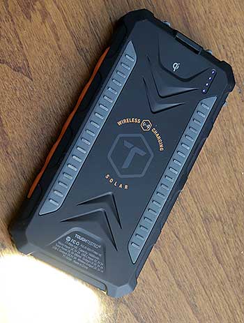 ToughTested ROC Waterproof 10,000mAh Solar Wireless Charger