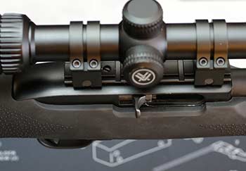 Ruger 10/22 receiver in Hogue OverMolded stock