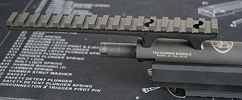 Tac-Hammer'™s detachable rail