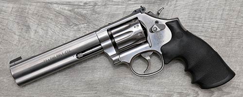 Smith & Wesson Model 617 with aftermarket Hogue grips