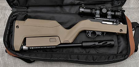 Sun Optics 2-6x28 scope on the Ruger 10/22 Takedown rifle