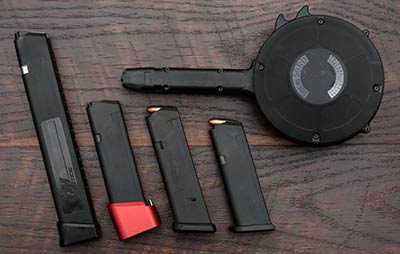 Some Glock and compatible magazine options for the Ruger PC Charger