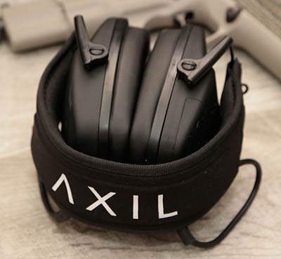 TRACKR Blu Tactical Ear Muffs from AXIL