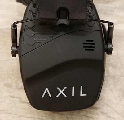 Recessed side cuts for a lower profile on the TRACKR Blu Tactical Ear Muffs from AXIL