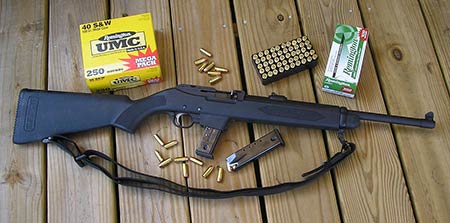 Ruger's original Police Carbine, or PC9. (Just kidding, this is the PC4 in .40 caliber. But they look the same) Photo courtesy of Wikipedia