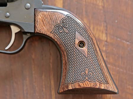 Detail photo of the Altamont Grips for the Ruger Wrangler and Single-Six