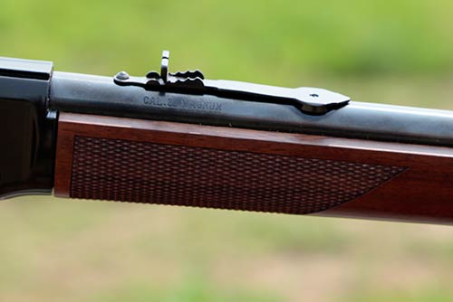 Checkering on the forend of my Henry Classic Lever Action .22 Magnum