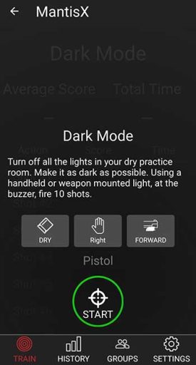 Mantis X10 Elite "Daily Challenge" Drill: Dark Mode