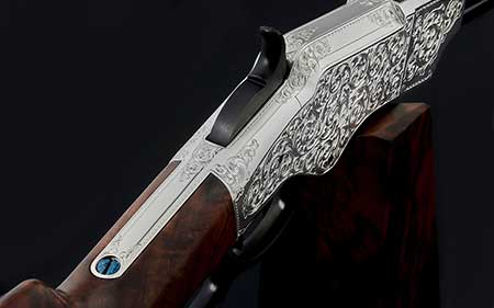 One-of-a-kind New Original Henry Rifle inspired by 19th-century master firearms engraver Louis D. Nimschke