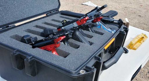 Pelican's V550 Vault Equipment Case loaded up with some rimfire pistols