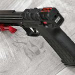 TandemKross Accelerator Thumb Ledge for Pistols, installed on a KelTec PMR30