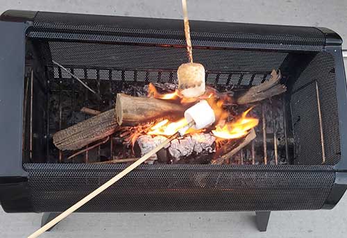 Dessert time with the BioLite FirePit+Wood & Charcoal Burning Fire Pit 