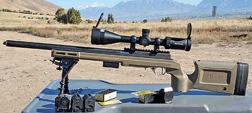 Custom 10/22-pattern rifle in the Kinetic Research Group (KRG) 10/22 Bravo Chassis
