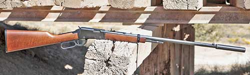 Henry Frontier Threaded Barrel Lever Action with a TacSol Axiom suppressor. 