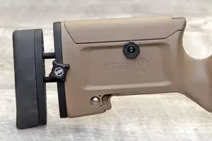 KRG Bravo chassis Rimfire Tool-Less LOP installed.