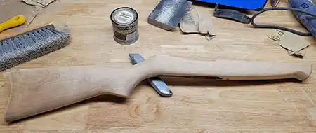 More sanding on my 10/22 factory stock project.