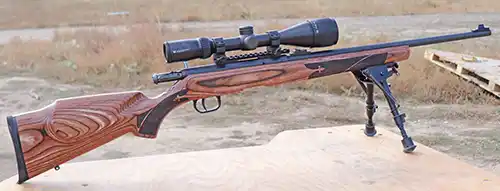 Boyds Stock installed on a Savage B Series Left-Hand Action Rifle.