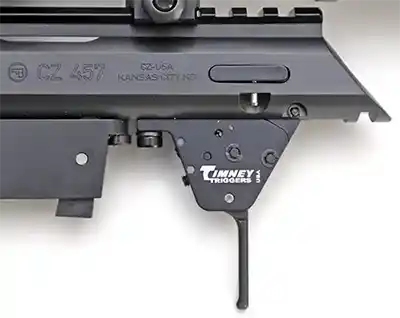 Timney CZ 457 trigger installed. 