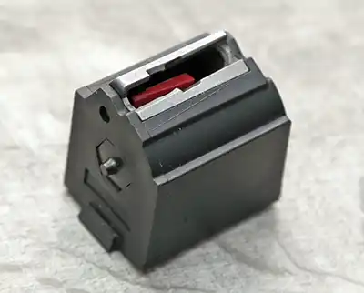 One of the most common rimfire magazines, the Ruger BX-1 ten round rotary magazine. 