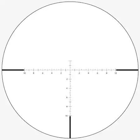 Athlon's BLR2 SFP MOA reticle is a super fine 0.018 MOA reticle.