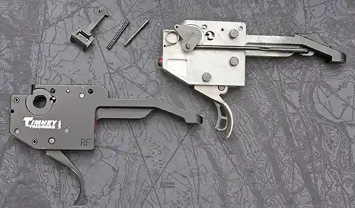 Safety Components to be Transferred during Timney Ruger American Rimfire Trigger Installation. 