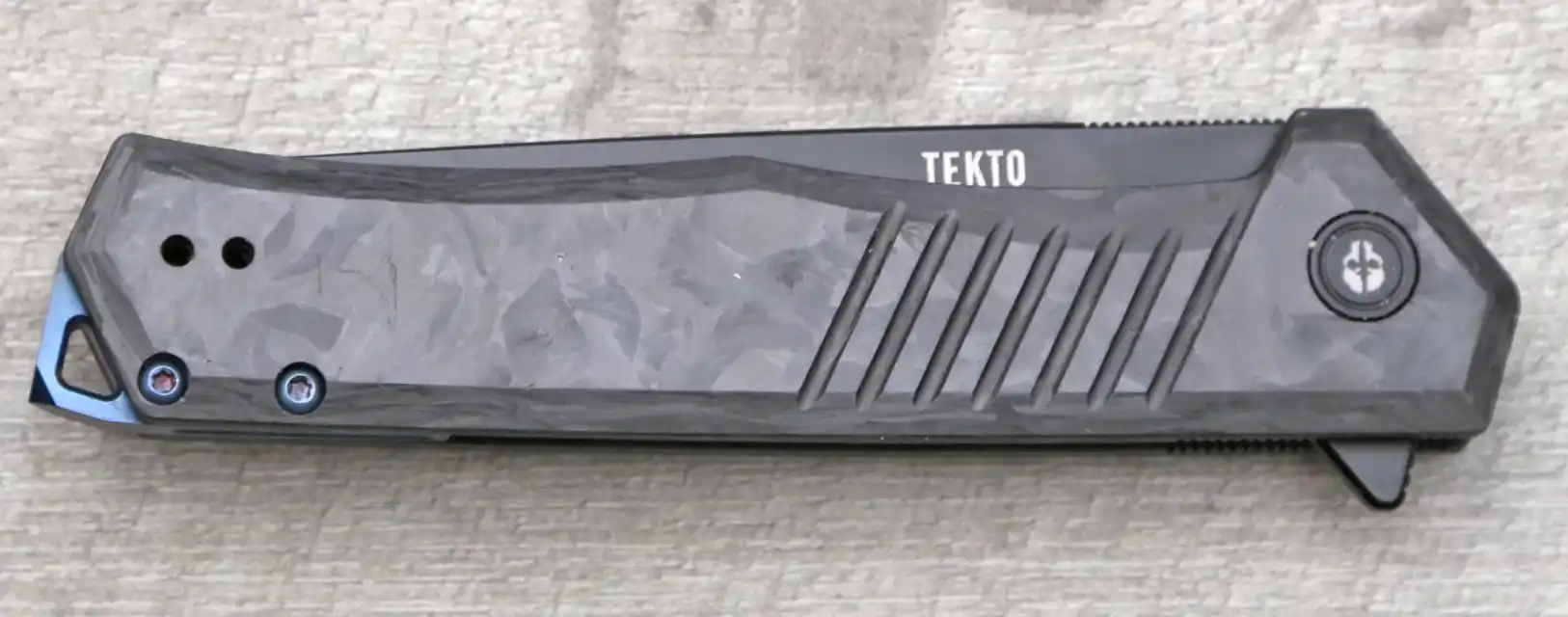 Tekto F1 Alpha folded EDC knife.