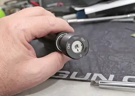 Adjustment mechanism for the KynSHOT Buffer kit.