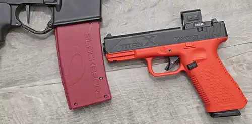 Mantis TitanX and Blackbeard X firearms training system. 