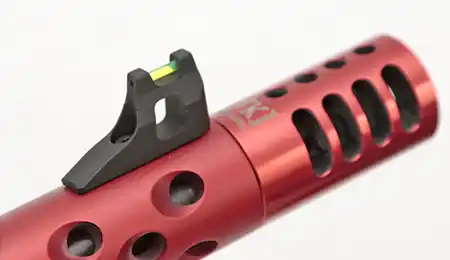 TandemKross Eagle Eye fiber optic front sight installed. 