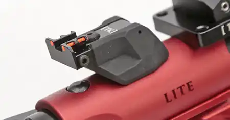 TandemKross Eagle Eye fiber optic rear sight adjustment screws. 