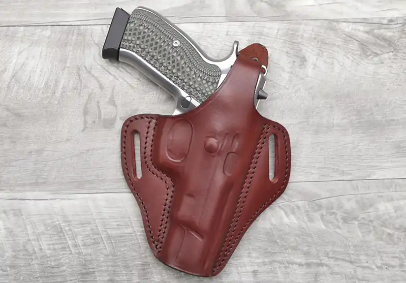 Craft Holsters OWB leather holster molded for the CZ 75