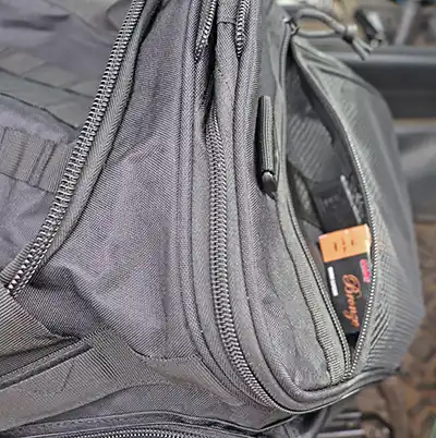 Spare ammo in the Highland Tactical ELITE Tactical Duffel Bag.