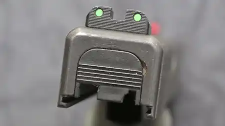 TAG Precision rear sight close-up