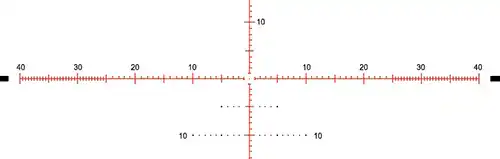 Athlon APLR12 FFP IR MOA reticle detail in the Ares ETR Gen2 UHD 4.5-30x56 rifle scope