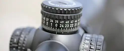 Athlon Ares ETR Gen2 UHD 4.5-30x56 elevation turret with 0.25 MOA adjustments
