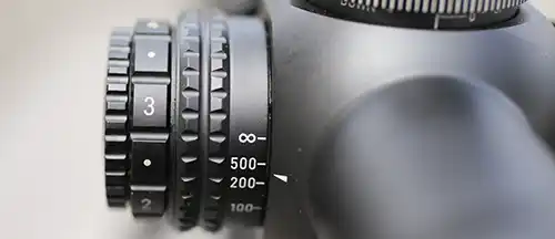 Athlon Ares ETR Gen2 UHD 4.5-30x56 parallax and illumination dial with off positions between settings