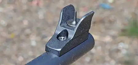 Tech Sights front sight installed on CZ 457 Lux barrel