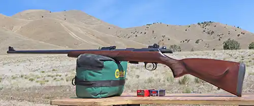 CZ 457 Lux with Tech Sights aperture sights installed