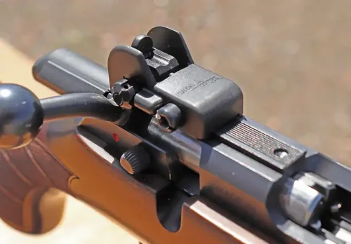 Rearward Tech Sights placement on CZ 457 Lux receiver