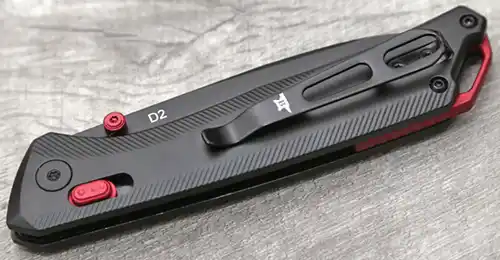 Buck 700 Nomad closed showing reversible tip-up pocket clip