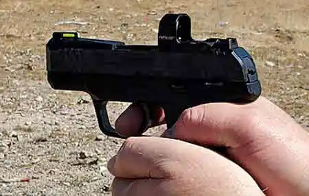 Viridian RFX15 on a Ruger MAX-9 during range testing
