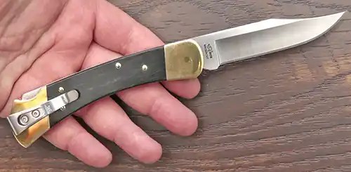 Buck 110 Slim Heritage Elite open in hand